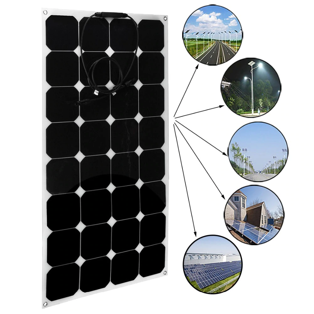 100W Solar Panel with Solar Controller