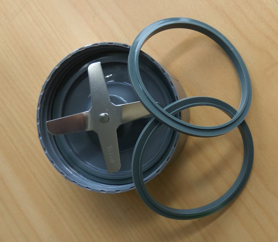 Grey gasket seals for Nutribullet milling and cross blades