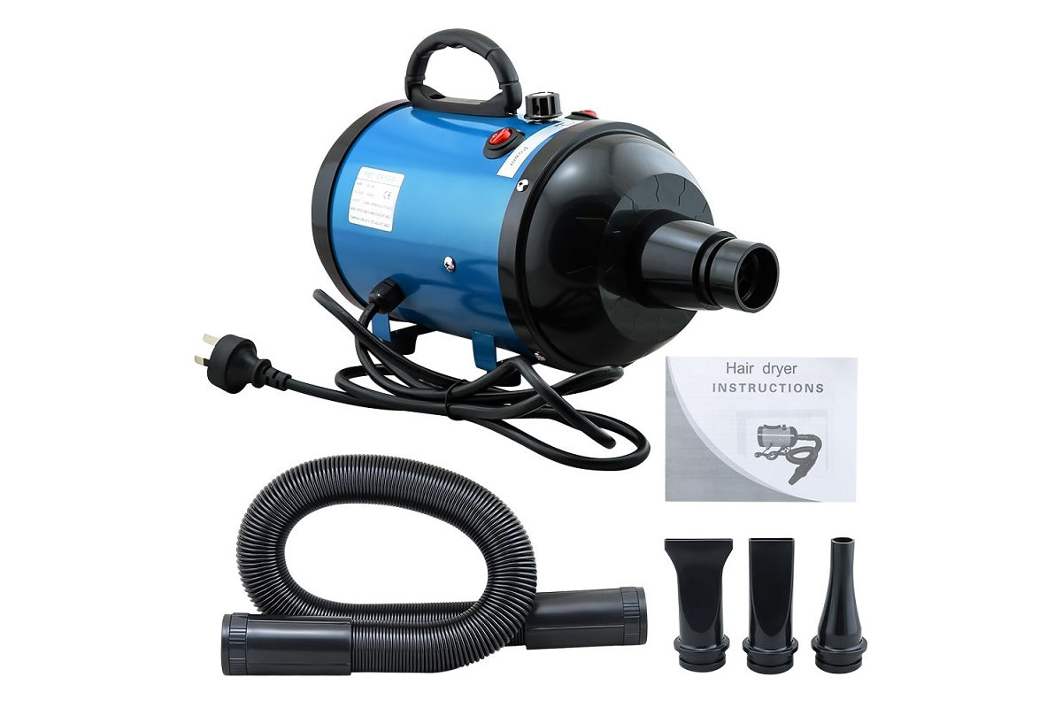 Hair dryer with ergonomic handle