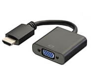 Thumbnail for VGA cable plugged into adapter