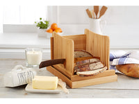 Thumbnail for Bread slicer with knife guide for even slices