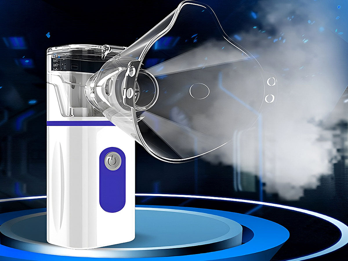 Compact personal atomizer device side view