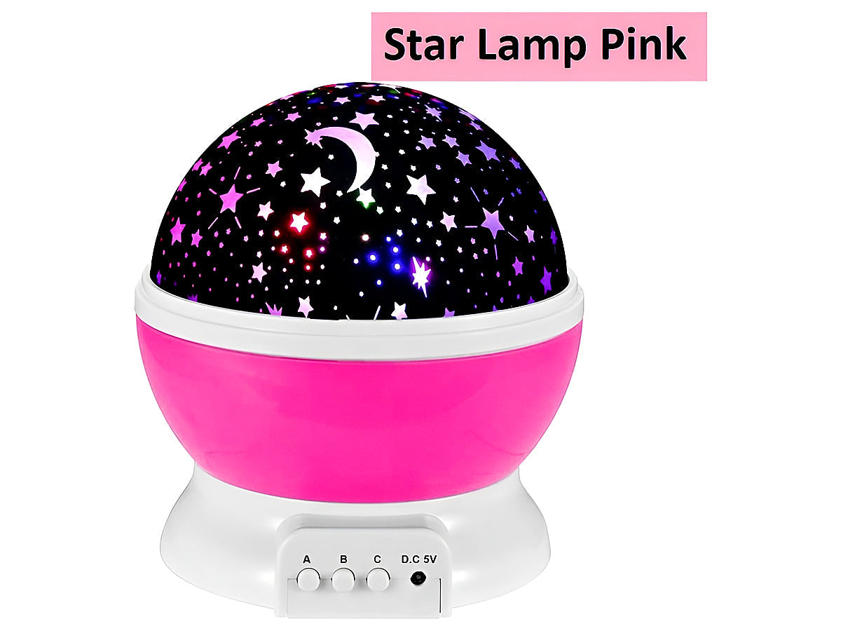 Night light projector with 4 AAA battery compartment