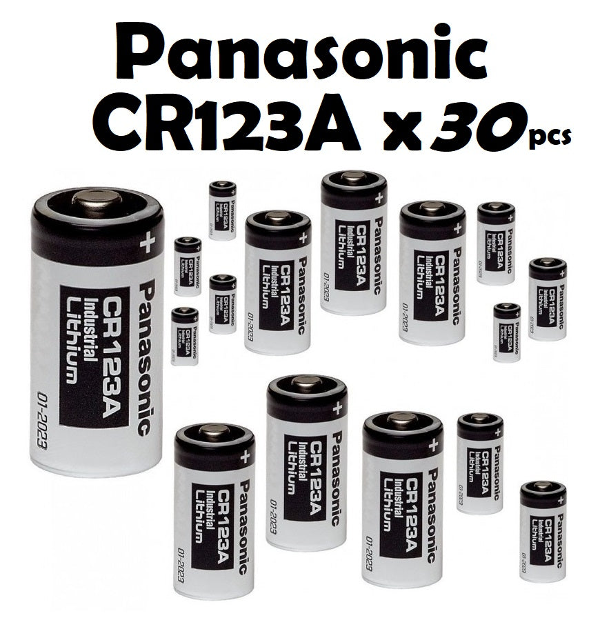 CR123A battery with expiry date label