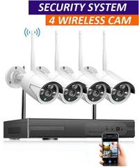 Thumbnail for Wireless Security Camera system with 4 Cameras