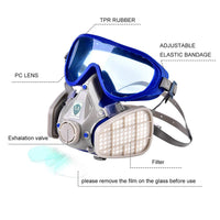 Thumbnail for Respirator Mask With Safety Glasses