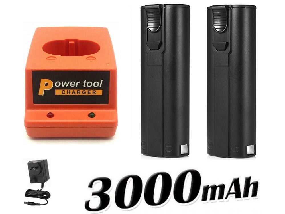 Charger and batteries ready for framing nailer use