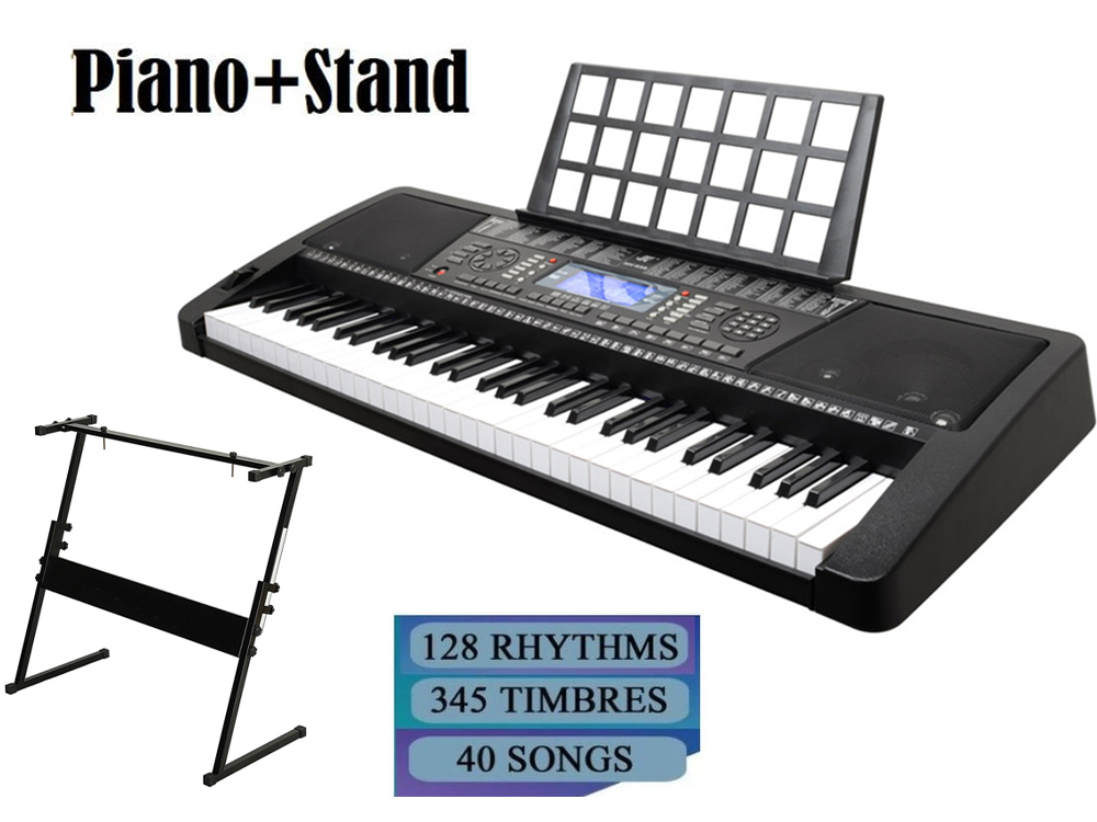 61 Key Electronic Piano Keyboard & Stand