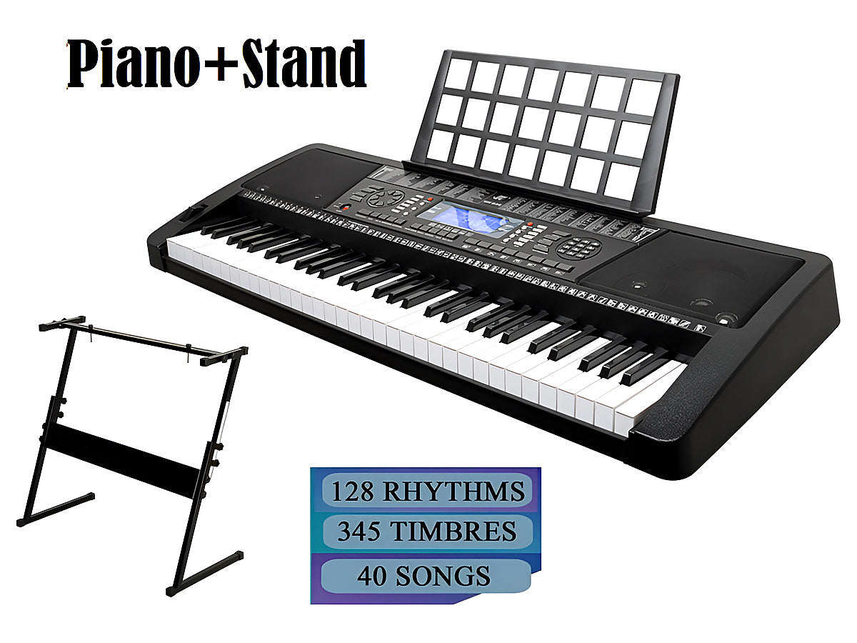61 Key Electronic Piano Keyboard and Piano Stand