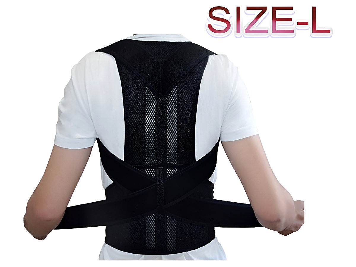 Posture Corrector belt with elastic fabric detail