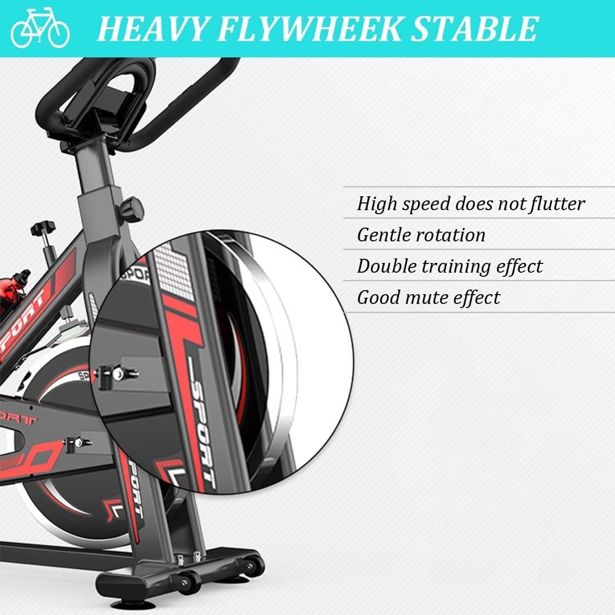 Exercise Bike for Home & Gym Spinning Bicycle