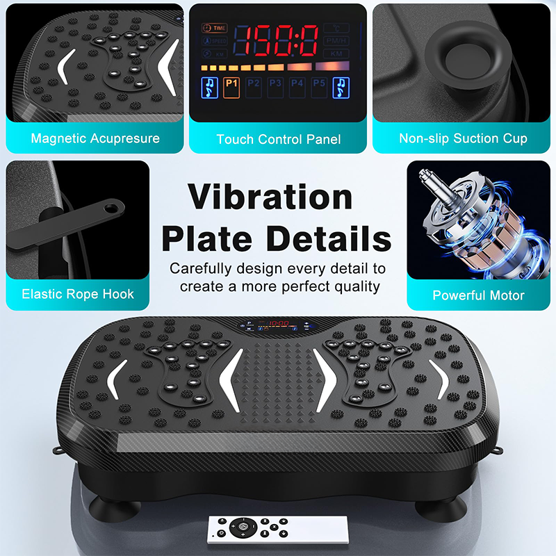 Vibration plate showing compact size