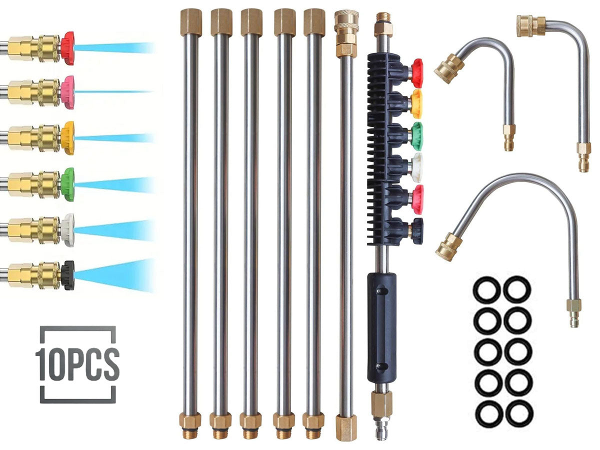 10PCS Pressure Washer Extension Wand Set