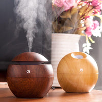Thumbnail for Ultrasonic Aroma Wood Colour Humidifier