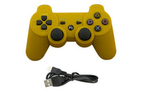 Thumbnail for PS3 wireless controller yellow with textured back surface