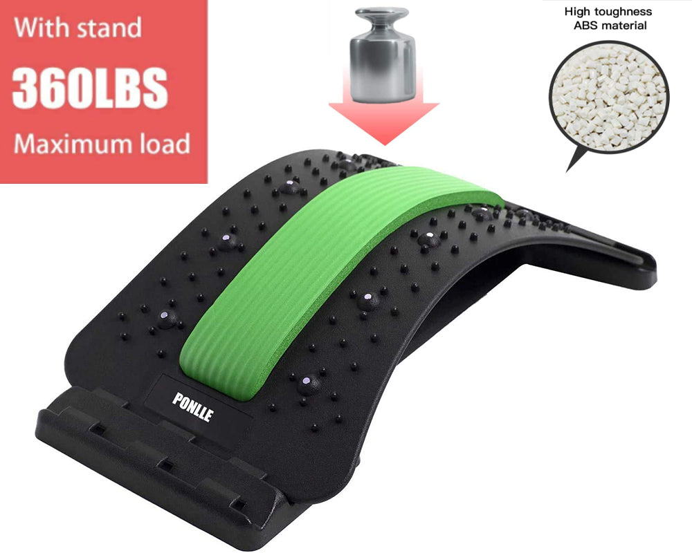 Back Spine Tractor,Lumbar Spine Back Support Stretch Waist Relax Mate Green