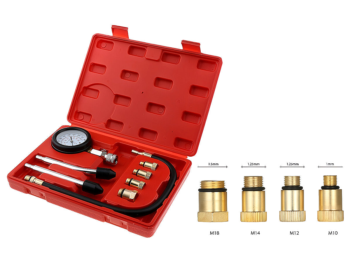 Compression Tester Auto Petrol Gas Engine Cylinder Tester