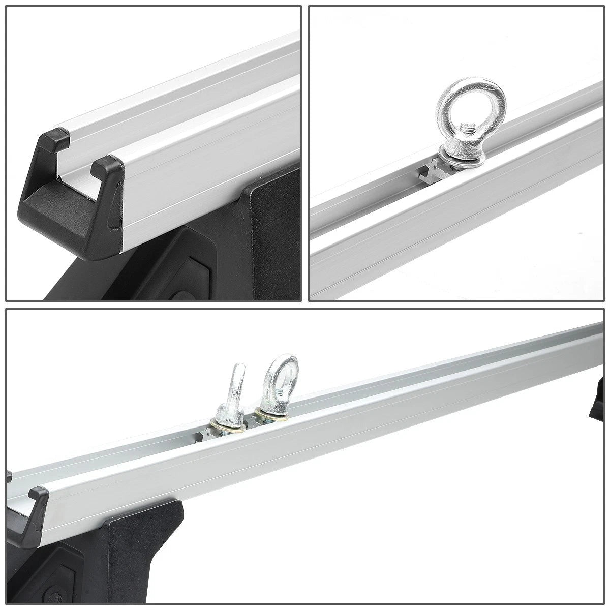 Heavy-duty aluminium bars of car roof rack cross bar