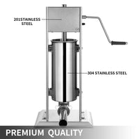 Thumbnail for Sausage stuffer in vertical position on kitchen bench