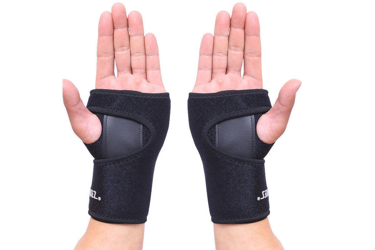 Side angle of wrist support splints