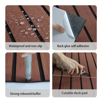 Thumbnail for Marine Carpet Teak Boat Flooring Mat EVA