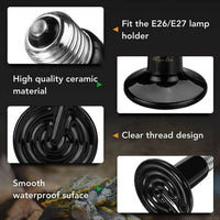 Thumbnail for Reptile Light Ceramic Heat Lamp 100W
