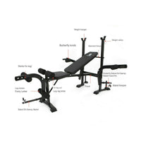 Thumbnail for Adjustable FID Sit Up & Weight Bench