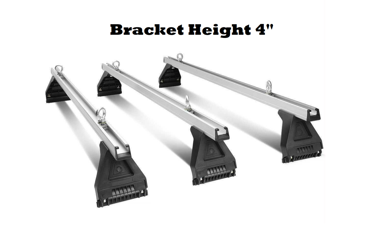 Roof racks showing bracket height 11cm