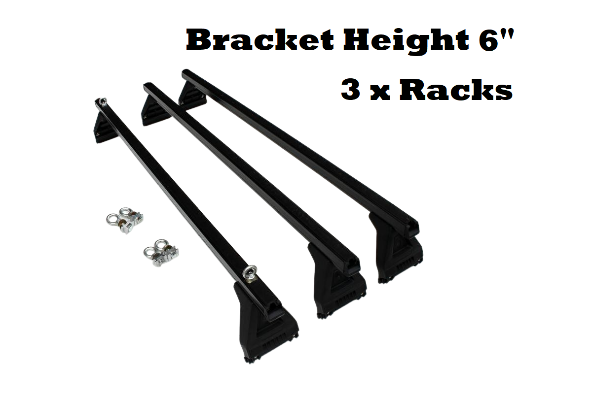 Roof racks on Toyota Hiace low roof van