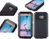 Thumbnail for Samsung S6 Case, Metallic Black Shockproof Slim Metal Armor Case