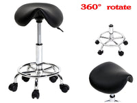 Thumbnail for Rolling Saddle Stool PU Leather
