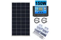 Thumbnail for 150W solar panel kit components