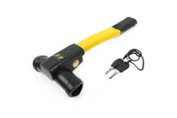 Thumbnail for Steering wheel lock installed on car wheel