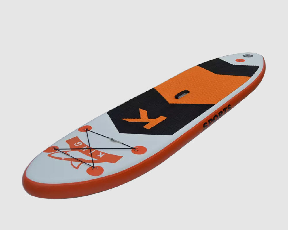 Inflatable SUP ready for use outdoors