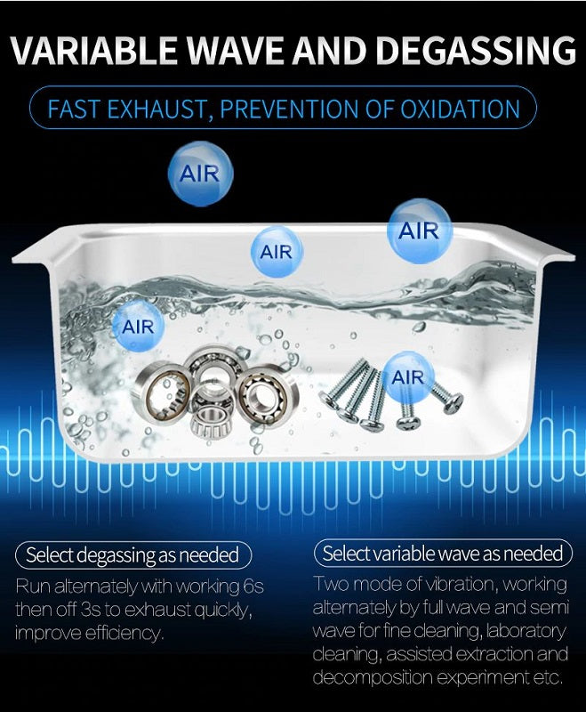 Ultrasonic Cleaner 1.3L Heated Ultrasonic