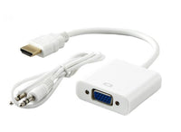 Thumbnail for HDMI to VGA adapter with audio jack