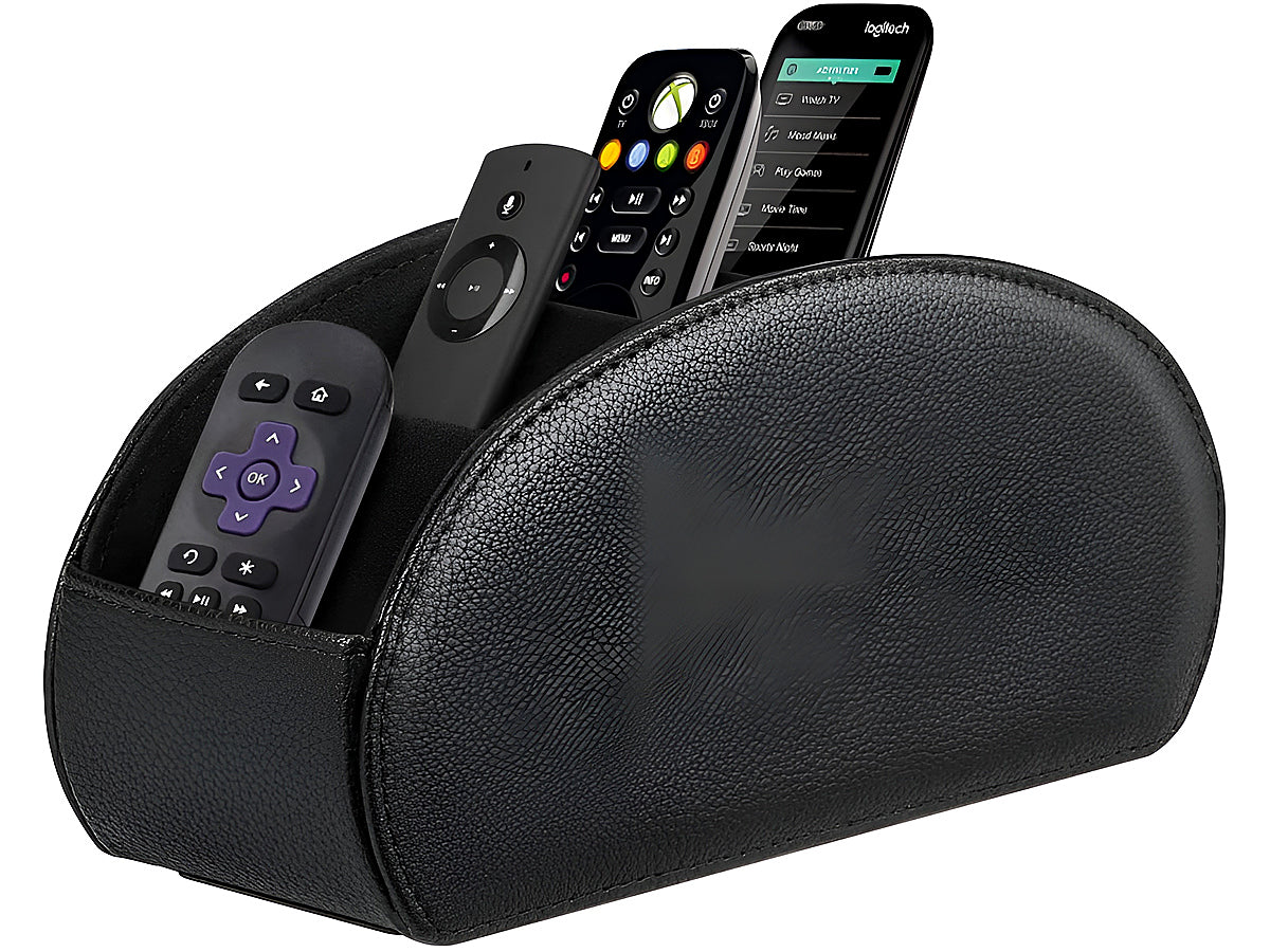 Remote control holder on desk