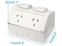 Thumbnail for Double Power Point - Weatherproof 15 Amp