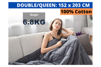 Thumbnail for Weighted blanket 68kg showing glass bead filling