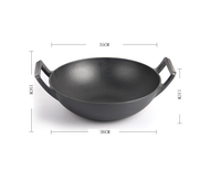 Thumbnail for Cast iron wok pan heat distribution detail