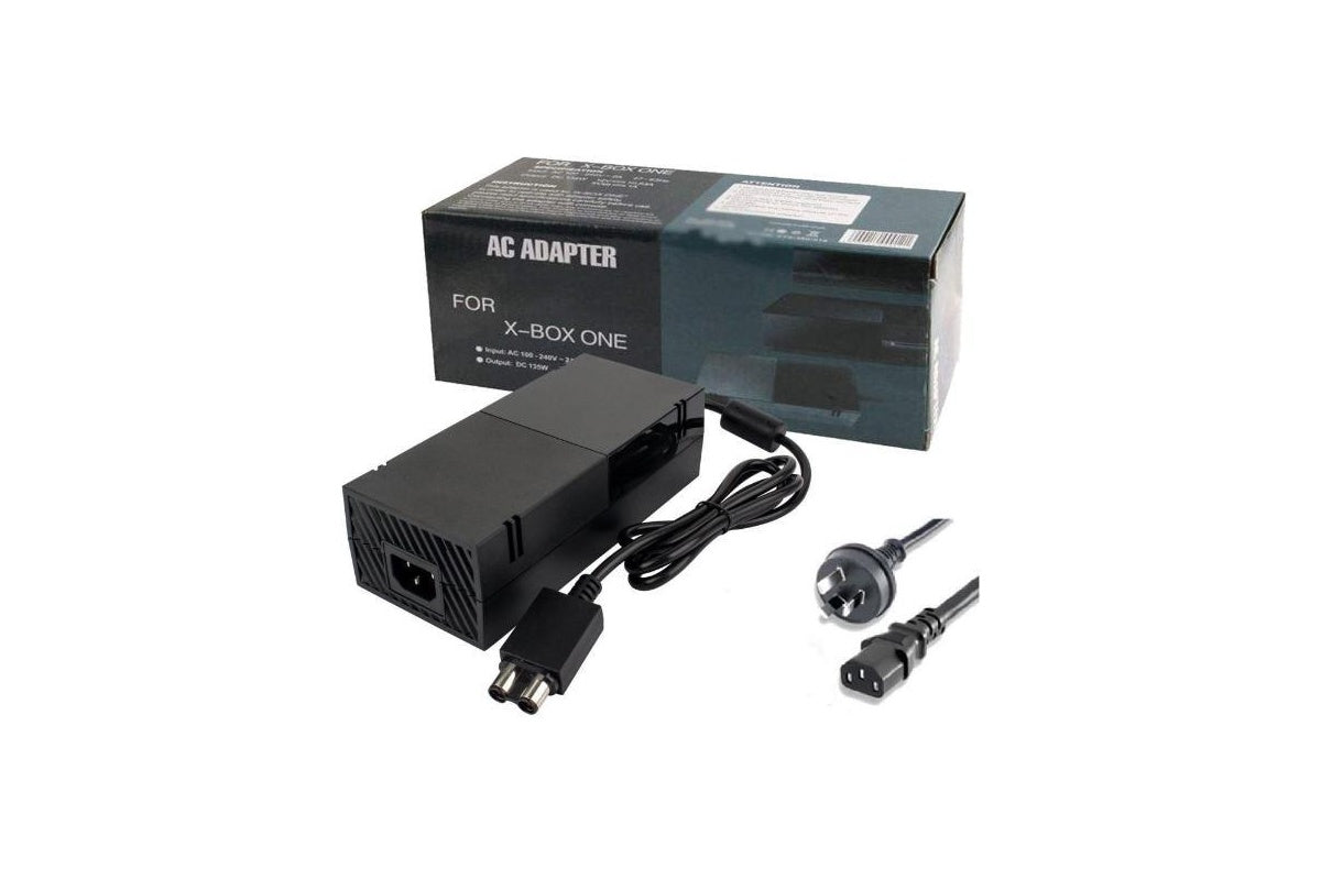 Power supply connected to Xbox One console