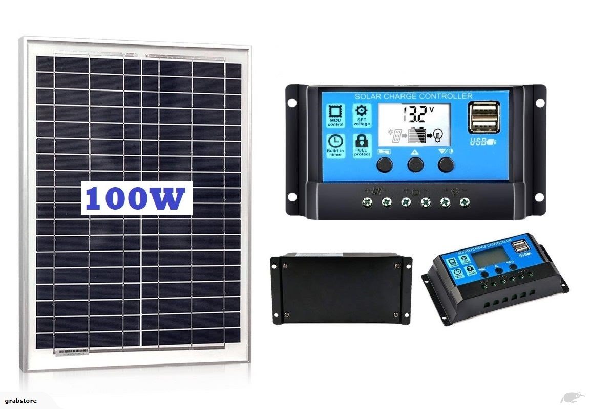 100W Solar Panel with Solar Controller