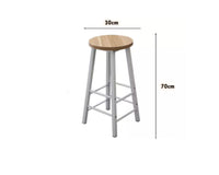 Thumbnail for Set of 2 Modern Bar Stools Barstool Metal Legs