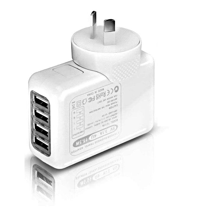 4 Port Usb Charger Nz Plug Universal Wall Charger