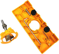 Thumbnail for Concealed 35mm Cup Style Hinge Jig Boring Hole Drill Guide with Drill Bit Wood