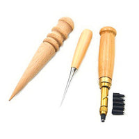 Thumbnail for 18PCs Leather Craft Tools Kit Tools DIY Groover Punch Kit Stiching Carving Craft Sewing