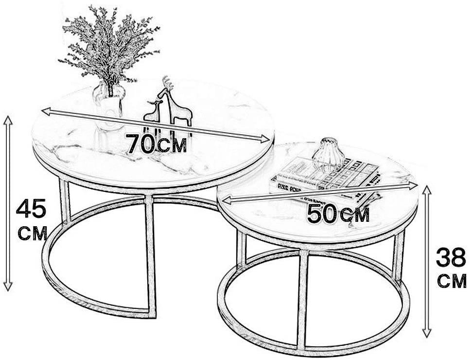 Coffee table 2 in 1 living room table