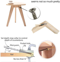 Thumbnail for Pocket Hole Jig Kit Dowel Drill Joinery Kit 15PCS