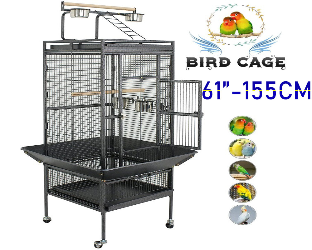 Bird Cage Parrot Aviary Perch Carrier