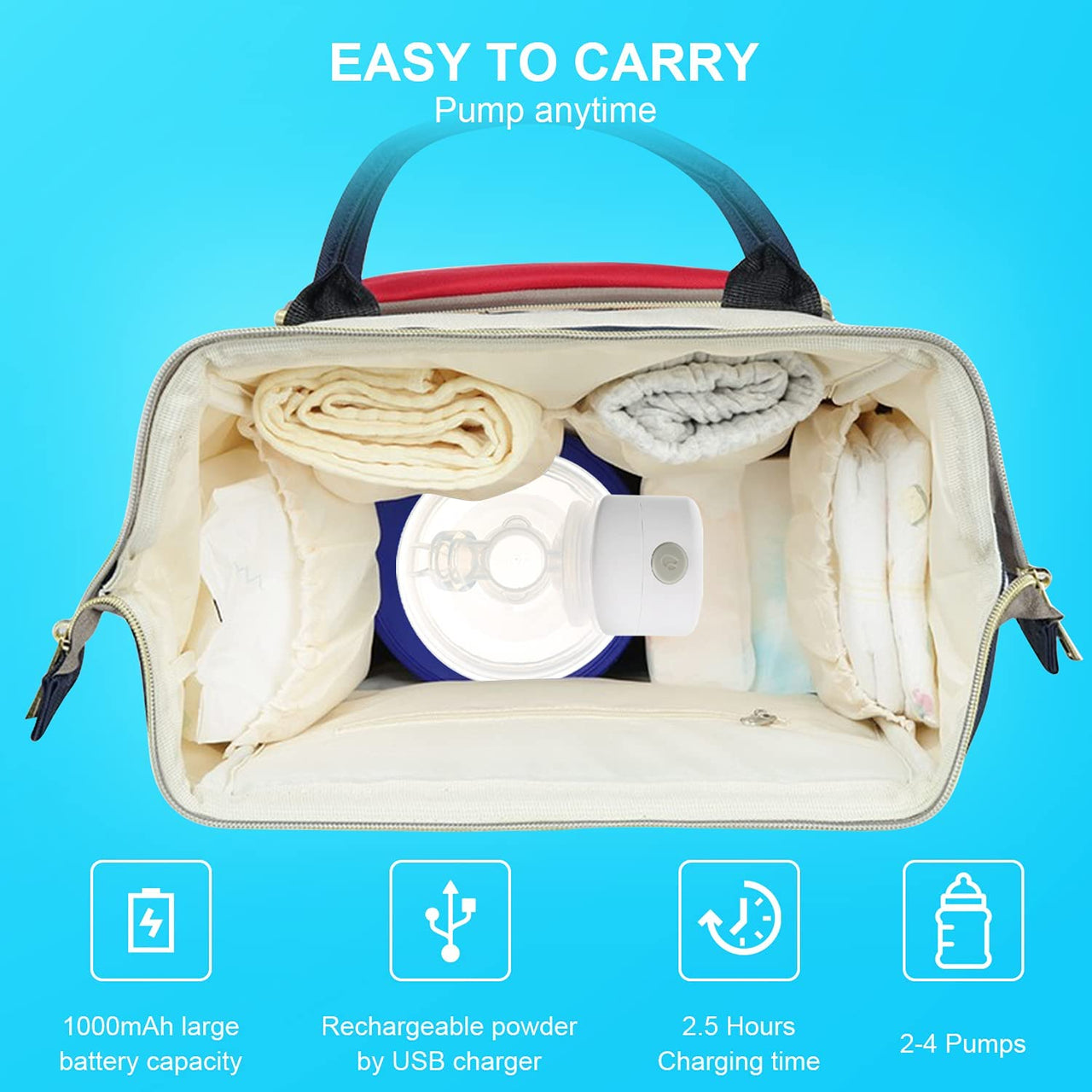 Electric Breast Pump Handfree Breastfeeding Pump
